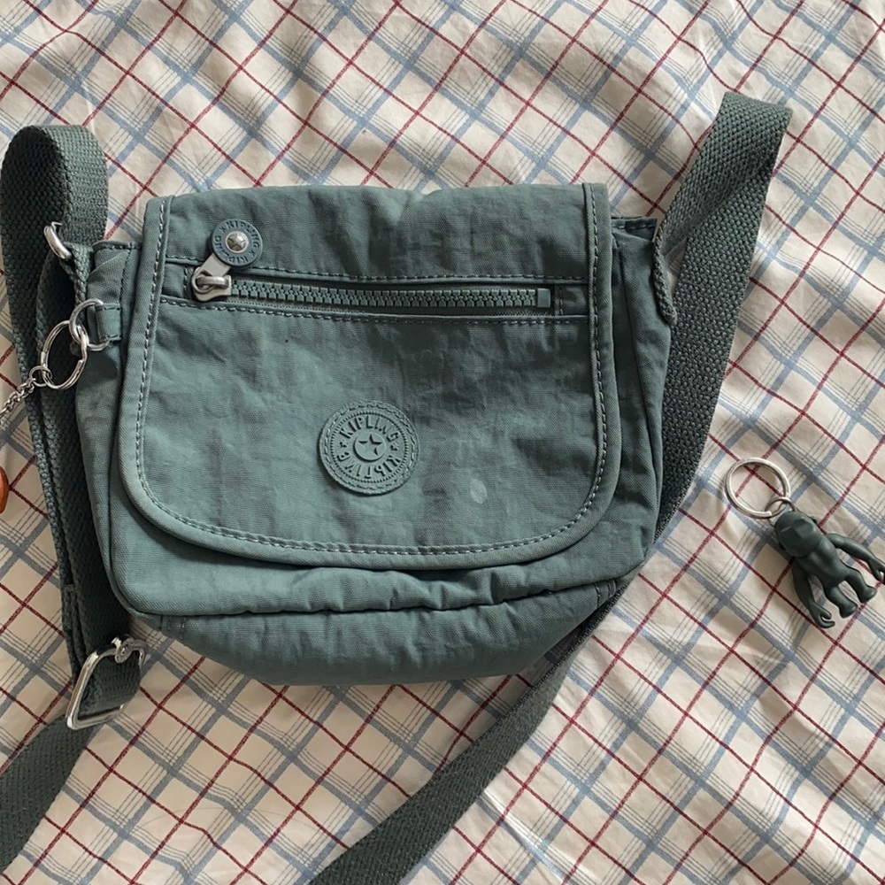 Kipling Sabian mini crossbody bag light aloe green